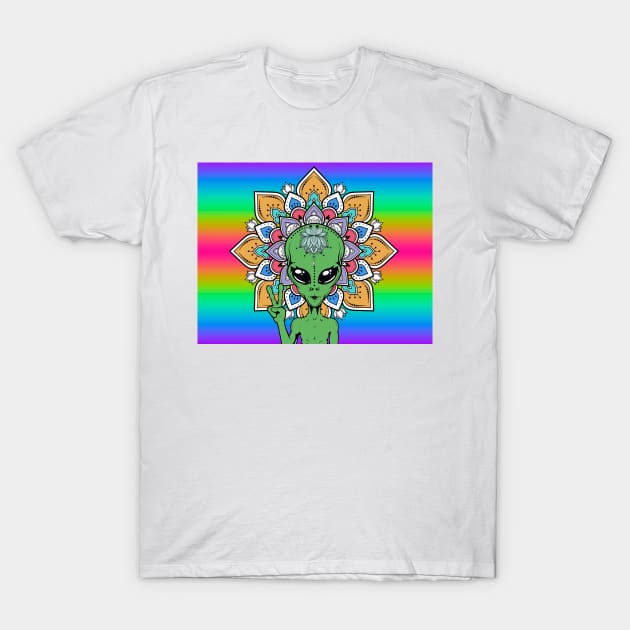 Alien mandala T-Shirt by RobotUnicorn333